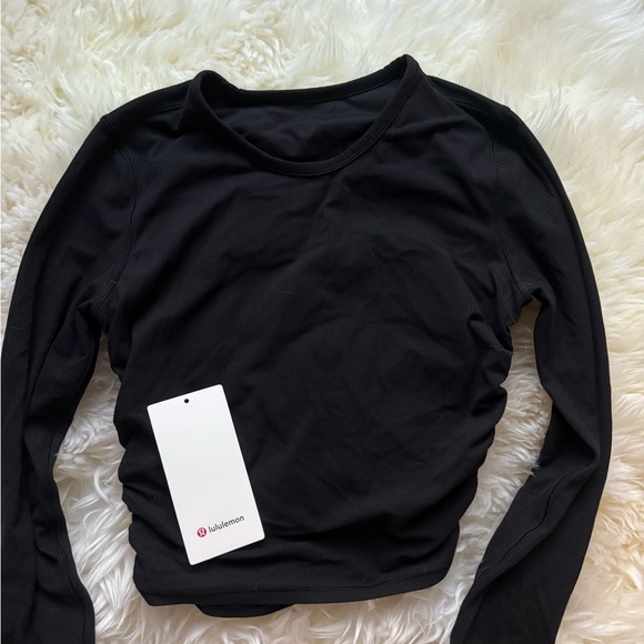Lululemon all it takes ribbed nulu long sleeve black - Picture 3 of 4